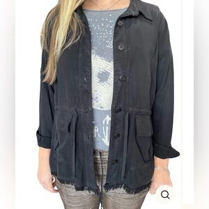 Maven West- Cinched‎ Waist Jacket- Black- Medium